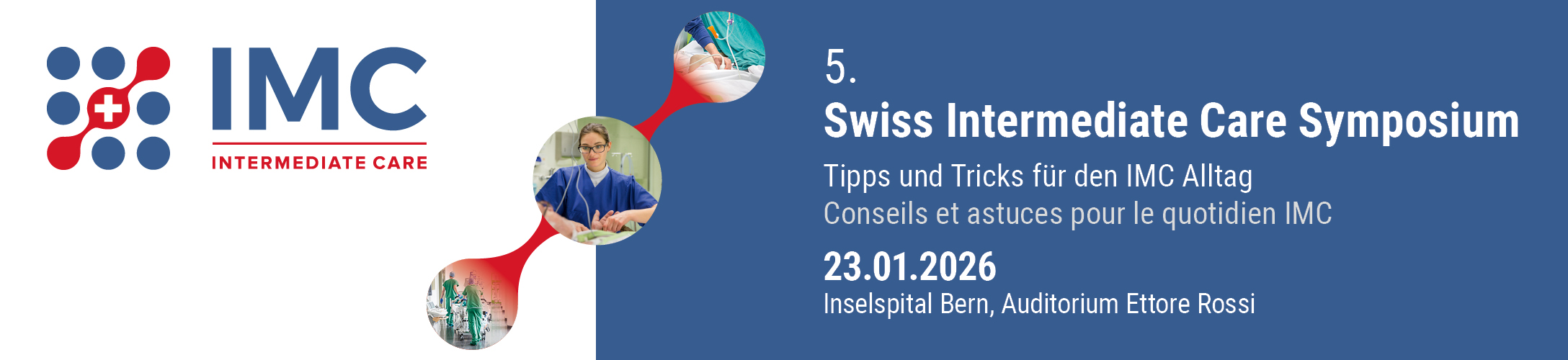 Bannière d'en-tête pour la conférence : IMC Symposium 2026. Celle-ci va de 23 janvier 2026 à 23 janvier 2026.